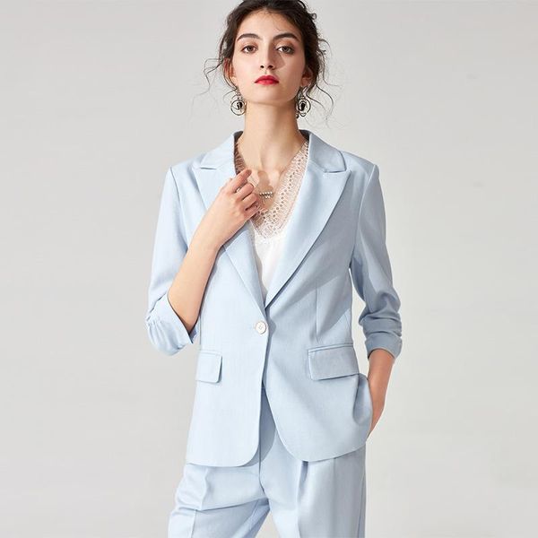 suits female temperament cultivate morality of fund 2021 autumn ol business attire small suit jacket + slacks women's two piece pants, White
suits female temperament cultivate morality of fund 2021 autumn ol business attire small suit jacket + slacks women's two piece pants, White