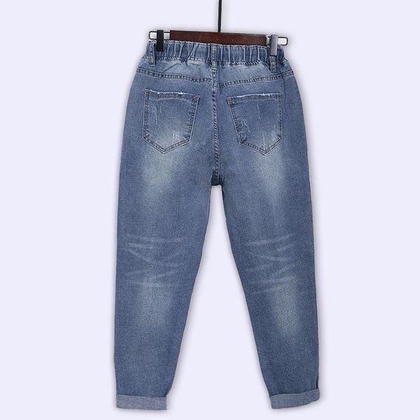women's jeans denim women large size l-8xl loose brand european and american thin harem cropped pants elastic waist, Blue
women's jeans denim women large size l-8xl loose brand european and american thin harem cropped pants elastic waist, Blue