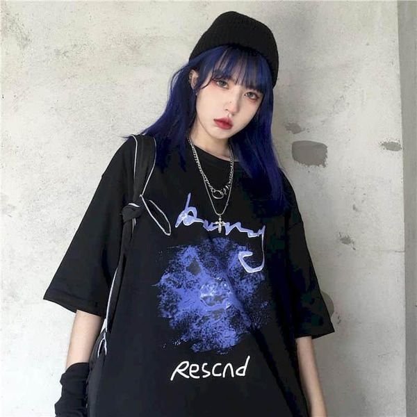 women's t-shirt summer korean harajuku tshirt women t shirt dark letter printing loose short-sleeved students men tide, White
women's t-shirt summer korean harajuku tshirt women t shirt dark letter printing loose short-sleeved students men tide, White