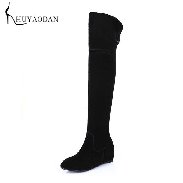 boots winter wedges heeled thigh high buckle strap round toe ladies over-the-knee side zipper female party club shoes, Black
boots winter wedges heeled thigh high buckle strap round toe ladies over-the-knee side zipper female party club shoes, Black