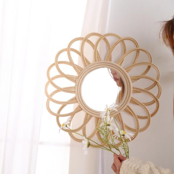 45cm rattan dressing mirror innovative art decor round makeup mirrors bathroom g32a
45cm rattan dressing mirror innovative art decor round makeup mirrors bathroom g32a