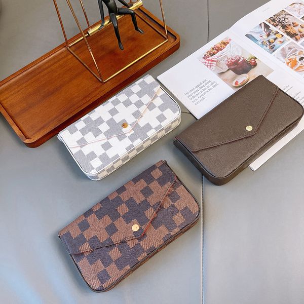 luxurys designer bags wallets brown plaid/white plaid clutch bag card holder purse 3 in 1 with original box chain shoulder cross body leathe, Red;black
luxurys designer bags wallets brown plaid/white plaid clutch bag card holder purse 3 in 1 with original box chain shoulder cross body leathe, Red;black