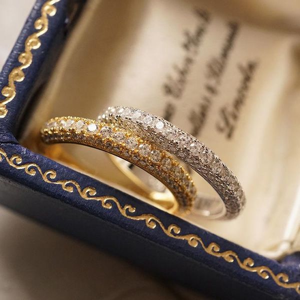 original design three-sided three-dimensional precision diamond ring light luxury noble charm women's silver jewelry cluster rings, Golden;silver
original design three-sided three-dimensional precision diamond ring light luxury noble charm women's silver jewelry cluster rings, Golden;silver