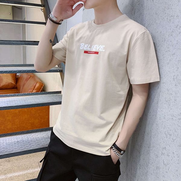 2021 summer men's short sleeve t-shirt round neck printing korean fashion slim bottomed shirt half top, White;black
2021 summer men's short sleeve t-shirt round neck printing korean fashion slim bottomed shirt half top, White;black
