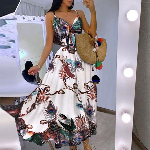 casual dresses women deep v neck strap party dress summer bowknot floral print boho long hollow out buttons vestidos, Black;gray
casual dresses women deep v neck strap party dress summer bowknot floral print boho long hollow out buttons vestidos, Black;gray