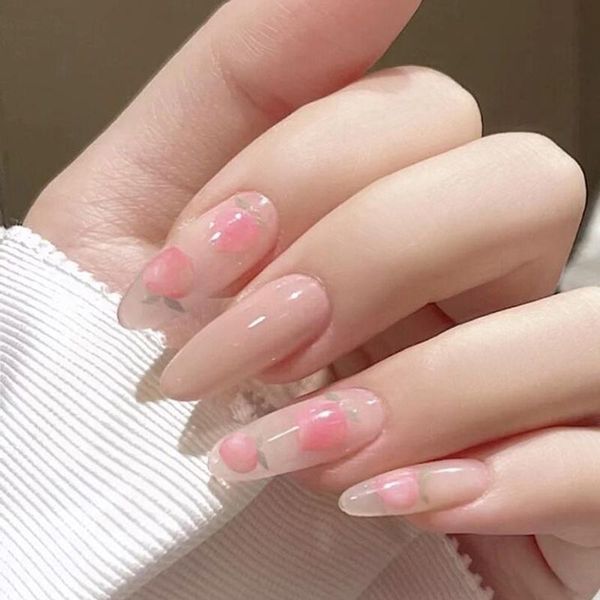 false nails 24pcs almond peach pink wear long paragraph fashion manicure patch save time wearable nail tn, Red;gold
false nails 24pcs almond peach pink wear long paragraph fashion manicure patch save time wearable nail tn, Red;gold