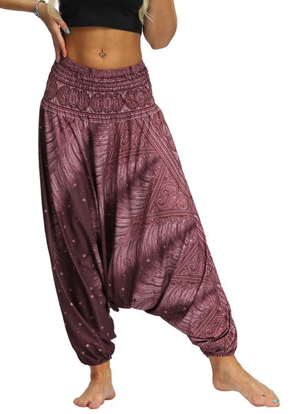 yoga outfit women's bohemian pants hippy harem smocked waist trousers flowy loose sports beach
yoga outfit women's bohemian pants hippy harem smocked waist trousers flowy loose sports beach