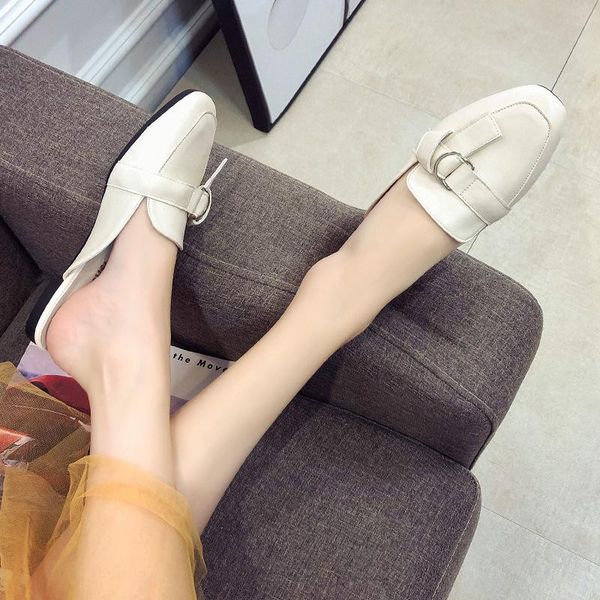 female shoes loafers pu womens slippers outdoor slides rivet cover toe mules 2021 flat rubber metal decoration basic, Black
female shoes loafers pu womens slippers outdoor slides rivet cover toe mules 2021 flat rubber metal decoration basic, Black