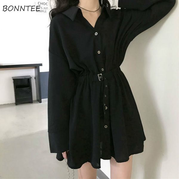 dress women pure turn-down collar button long sleeve collect waist elegant fashion black clothing fall 2021 hepburn vestido chic, Black;gray
dress women pure turn-down collar button long sleeve collect waist elegant fashion black clothing fall 2021 hepburn vestido chic, Black;gray