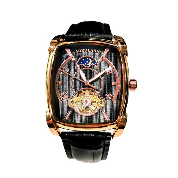wristwatches aokulasic brand watch men automatic mechanical mens hollow carved tourbillon student 41mm waterproof luxury 1931, Slivery;brown
wristwatches aokulasic brand watch men automatic mechanical mens hollow carved tourbillon student 41mm waterproof luxury 1931, Slivery;brown