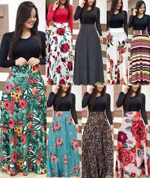 maxi autumn casual floral women dress print o neck short sleeve patchwork party elegant boho dresses robe ladies plus size, Black;gray
maxi autumn casual floral women dress print o neck short sleeve patchwork party elegant boho dresses robe ladies plus size, Black;gray
