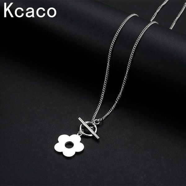 pendant necklaces kcaco 2021 fashion stainless steel minimalist flower necklace for women silver color 60cm chain party jewelry
pendant necklaces kcaco 2021 fashion stainless steel minimalist flower necklace for women silver color 60cm chain party jewelry