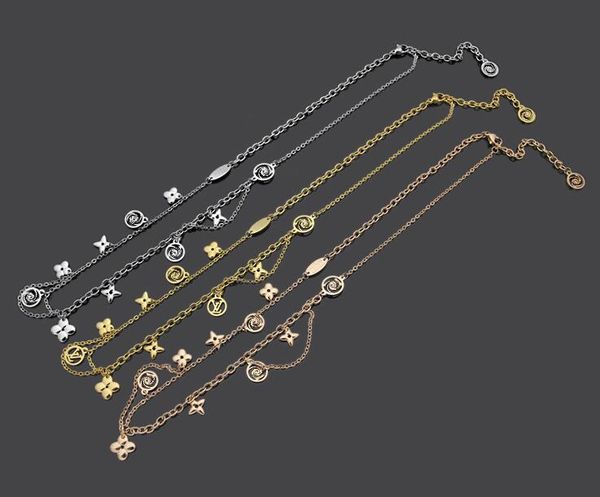 ouis avuit ton pendant necklaces designer with the original box simple v four-leaf flower double chain necklace, Silver
ouis avuit ton pendant necklaces designer with the original box simple v four-leaf flower double chain necklace, Silver