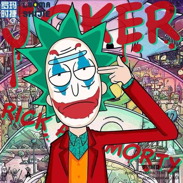 men's hooded clown joker rick and morty jointly signed the new sweater for men in autumn 2021, Black
men's hooded clown joker rick and morty jointly signed the new sweater for men in autumn 2021, Black