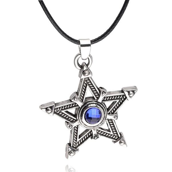 pendant necklaces anime logo geometric five-pointed star zircon men necklace love woman mother girl gift wedding blessing jewelry, Silver
pendant necklaces anime logo geometric five-pointed star zircon men necklace love woman mother girl gift wedding blessing jewelry, Silver