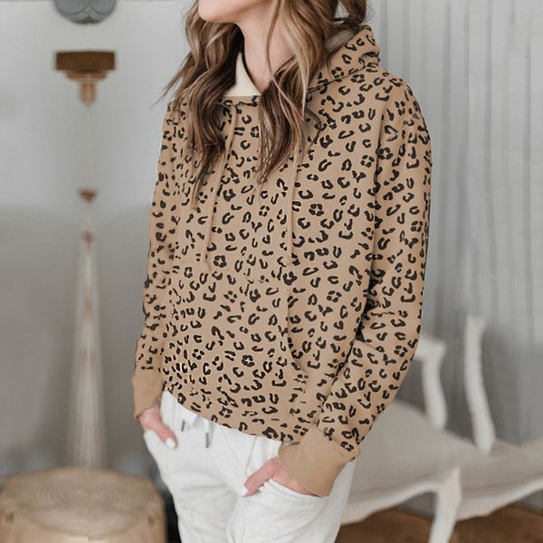 women hoodie autumn harajuku drawstring sweatshirt leopard print long sleeve casual hoodies with pockets sueter feminino wz*, Black
women hoodie autumn harajuku drawstring sweatshirt leopard print long sleeve casual hoodies with pockets sueter feminino wz*, Black