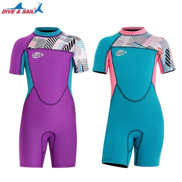 one-piece suits children's 2.5mm neoprene wetsuit for girls warm short-sleeve cold-proof swimming snorkeling surfing suit
one-piece suits children's 2.5mm neoprene wetsuit for girls warm short-sleeve cold-proof swimming snorkeling surfing suit