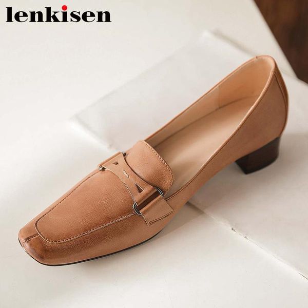 dress shoes lenkisen limited summer vintage full grain leather square toe med heel handmade gentlewomen daily wear pumps l07, Black
dress shoes lenkisen limited summer vintage full grain leather square toe med heel handmade gentlewomen daily wear pumps l07, Black