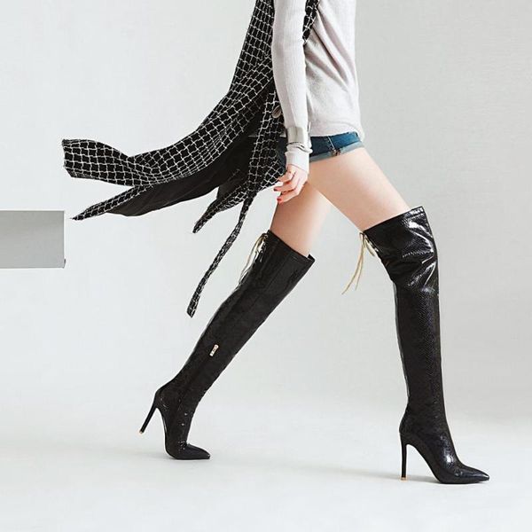 boots women high heel over the knee thigh stiletto gold silver black snake patent pu leather shiny
boots women high heel over the knee thigh stiletto gold silver black snake patent pu leather shiny