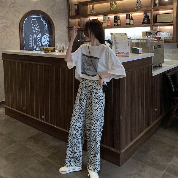 houzhou wide leg pants women korean style summer new wide pants vintage leopard print trousers women high waist pants for women 210319, Black;white
houzhou wide leg pants women korean style summer new wide pants vintage leopard print trousers women high waist pants for women 210319, Black;white