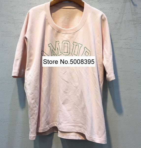 women's t-shirt women 2021ss pink oversized round neck front letters print drop shoulder short sleeves fashion tee, White
women's t-shirt women 2021ss pink oversized round neck front letters print drop shoulder short sleeves fashion tee, White