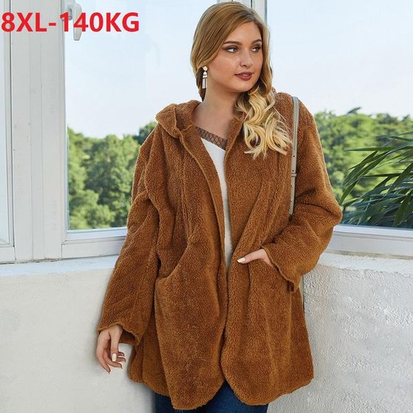 autumn winter women fleece warm thick jackets hooded coat plus size 7xl 6xl 8xl female casual loose long 56 women's, Black;brown
autumn winter women fleece warm thick jackets hooded coat plus size 7xl 6xl 8xl female casual loose long 56 women's, Black;brown