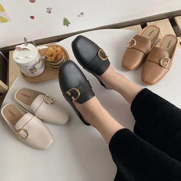 slippers baotou ladies summer flat bottom ins tide outside casual sandals muller shoes net red lazy single women's, Black
slippers baotou ladies summer flat bottom ins tide outside casual sandals muller shoes net red lazy single women's, Black
