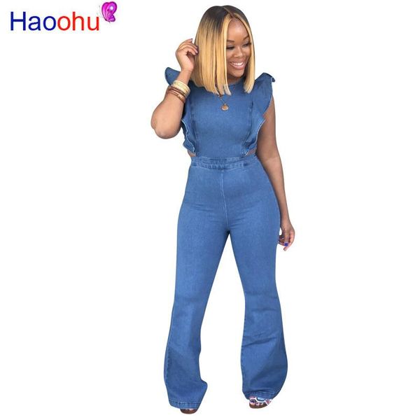 women's jumpsuits & rompers haoohu casual denim women blue butterfly sleeve backless bandage romper summer sleeveless zipper up party o, Black;white
women's jumpsuits & rompers haoohu casual denim women blue butterfly sleeve backless bandage romper summer sleeveless zipper up party o, Black;white