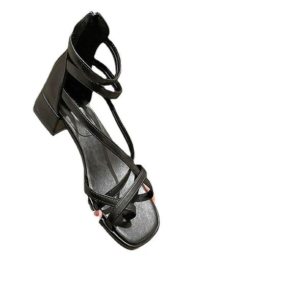 sandals roman women ins tide 2021 summer apricot word with thick heel square pinch feet cool boots, Black
sandals roman women ins tide 2021 summer apricot word with thick heel square pinch feet cool boots, Black