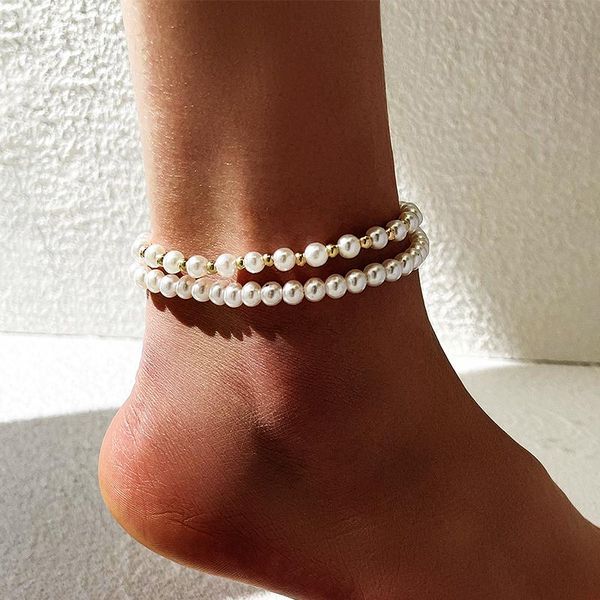 anklets if me vintage multilayer golden beaded immitation pearl set for women girl beads ankle chain leg bracelet beach jewelry, Red;blue
anklets if me vintage multilayer golden beaded immitation pearl set for women girl beads ankle chain leg bracelet beach jewelry, Red;blue