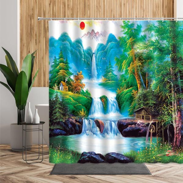 shower curtains tropical forest natural scenery curtain landscape waterfall background bathroom partition waterproof fabric bath
shower curtains tropical forest natural scenery curtain landscape waterfall background bathroom partition waterproof fabric bath