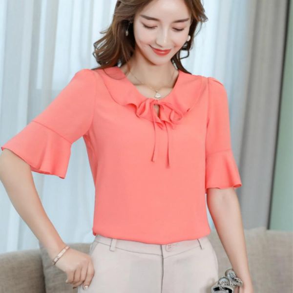 women's blouses & shirts 2021 summer self-cultivation slim home office holiday sleeves ruffled fashion wild solid color casual chiffon, White
women's blouses & shirts 2021 summer self-cultivation slim home office holiday sleeves ruffled fashion wild solid color casual chiffon, White
