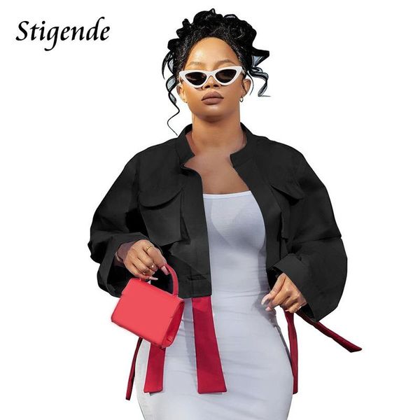 women's jackets stigende women solid color patchwork bandage coat spring autumn thin crop jacket casual long sleeve loose pocket stree, Black;brown
women's jackets stigende women solid color patchwork bandage coat spring autumn thin crop jacket casual long sleeve loose pocket stree, Black;brown