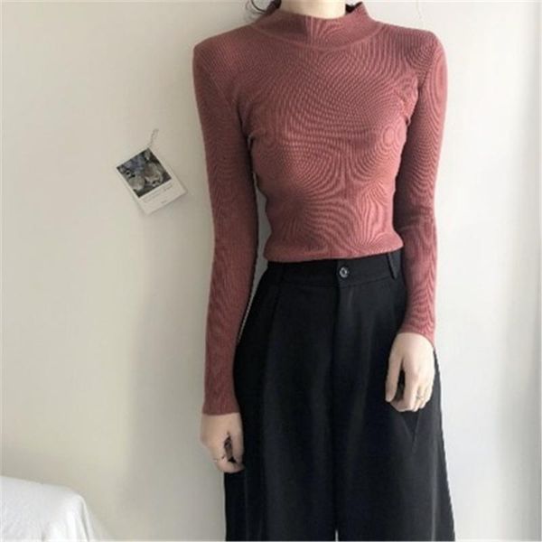 korean 2021 half turtleneck sweater women solid knitted winter clothes plus size girls sweaters long sleeve pullovers women's, White;black
korean 2021 half turtleneck sweater women solid knitted winter clothes plus size girls sweaters long sleeve pullovers women's, White;black