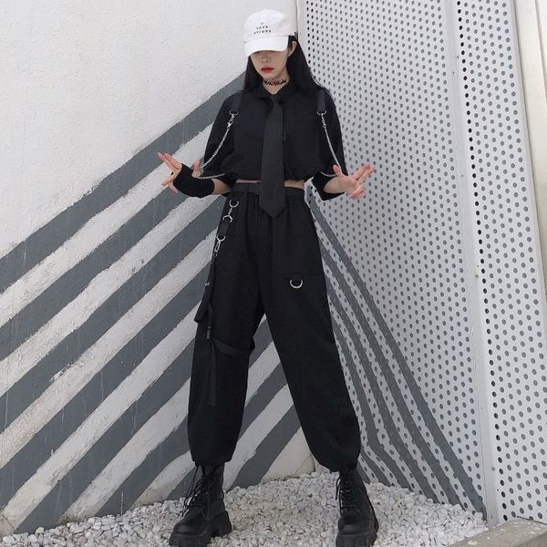 women's pants & capris punk black cargo women hip hop loose high waist streetwear oversized wide leg korean style trousers 4xl 0lh, Black;white
women's pants & capris punk black cargo women hip hop loose high waist streetwear oversized wide leg korean style trousers 4xl 0lh, Black;white