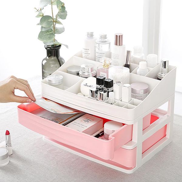 large capacity makeup organizer cosmetic box case storage deskdrawer jewelry nail polish container boxes & bins
large capacity makeup organizer cosmetic box case storage deskdrawer jewelry nail polish container boxes & bins