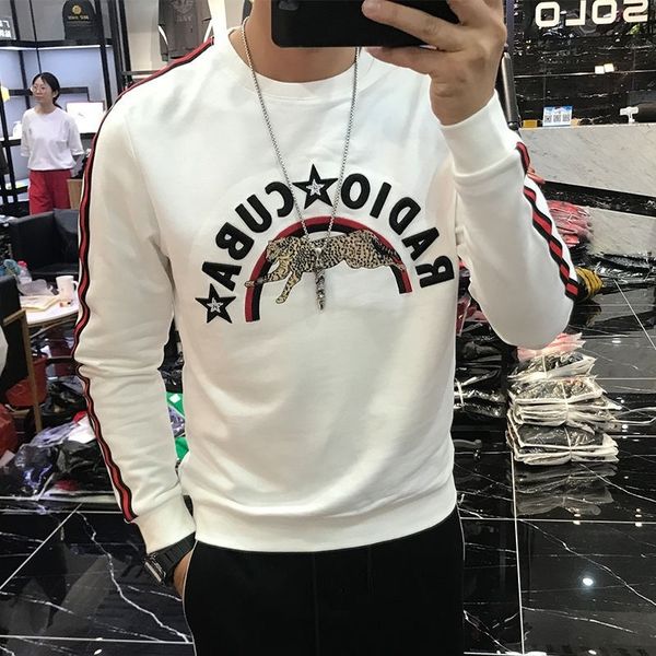 men's hoodies & sweatshirts autumn personality sweatshirt trend tee shirt homme black t luxury embroidery letter drill tshirt
men's hoodies & sweatshirts autumn personality sweatshirt trend tee shirt homme black t luxury embroidery letter drill tshirt