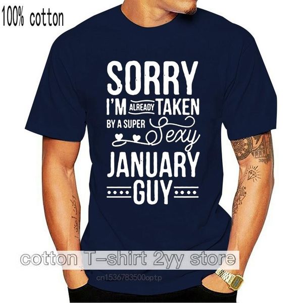 men's t-shirts men t shirt sorry i m already taken by a super january guy women t-shirt, White;black
men's t-shirts men t shirt sorry i m already taken by a super january guy women t-shirt, White;black