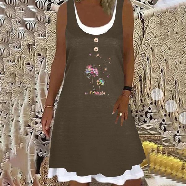 casual dresses vintage women a-line dress dandelion print tank sleeveless o neck button fake two piece vestido de mujer 2021, Black;gray
casual dresses vintage women a-line dress dandelion print tank sleeveless o neck button fake two piece vestido de mujer 2021, Black;gray