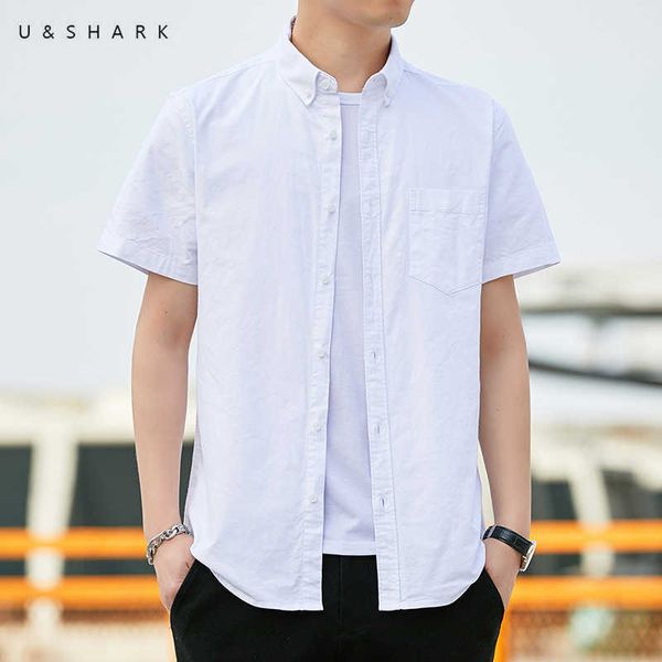 u&shark summer oxford shirt short sleeve men blouse fashion breathable cotton white shirt for mens dress shirts work office 210603, White;black
u&shark summer oxford shirt short sleeve men blouse fashion breathable cotton white shirt for mens dress shirts work office 210603, White;black