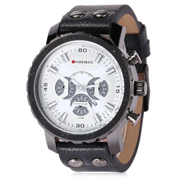 wristwatches shiweibao brand sports and leisure classic men's watch date display leather strap fashion quartz relogio masculino, Slivery;brown
wristwatches shiweibao brand sports and leisure classic men's watch date display leather strap fashion quartz relogio masculino, Slivery;brown