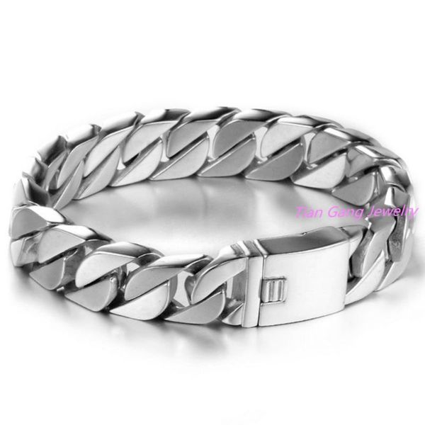 link, chain fashion men jewelry high polished stainless steel personality bracelet simple design male bangles 8.66", Black
link, chain fashion men jewelry high polished stainless steel personality bracelet simple design male bangles 8.66", Black