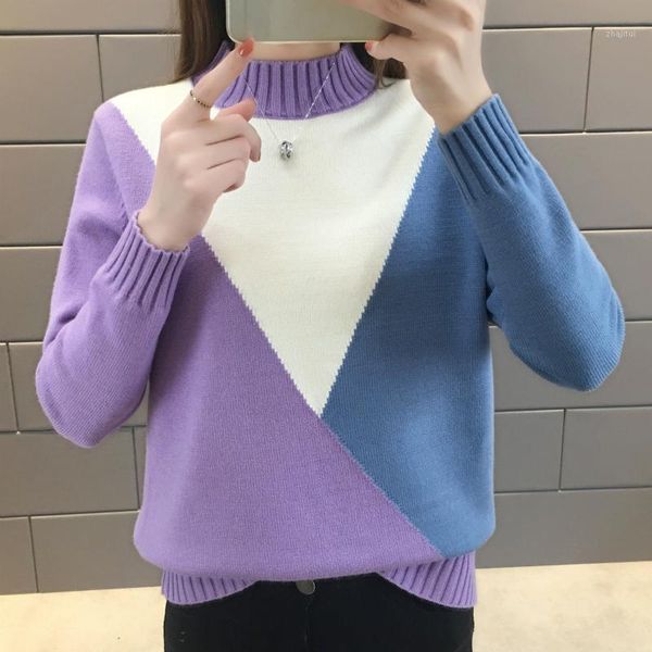 women's sweaters 2021 half high collar sweater, female head, loose and thickened, autumn winter, style jacket, long sleeved knitted, White;black
women's sweaters 2021 half high collar sweater, female head, loose and thickened, autumn winter, style jacket, long sleeved knitted, White;black