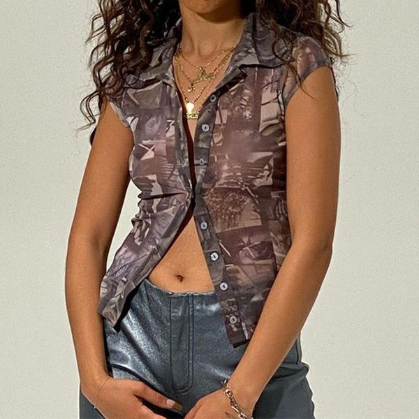women's t-shirt hand-painted print y2k crop summer mesh for girl fashion 2021turn-down collar button up tee shirt streetwear, White
women's t-shirt hand-painted print y2k crop summer mesh for girl fashion 2021turn-down collar button up tee shirt streetwear, White