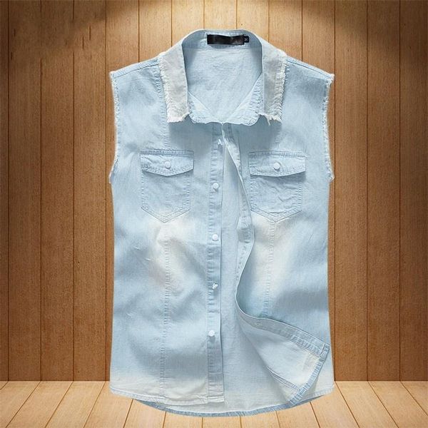 men's vests summer casual denim vest men plus size 5xl fashion slim sleeveless jacket street frayed single breasted short cowboy waistc, Black;white
men's vests summer casual denim vest men plus size 5xl fashion slim sleeveless jacket street frayed single breasted short cowboy waistc, Black;white