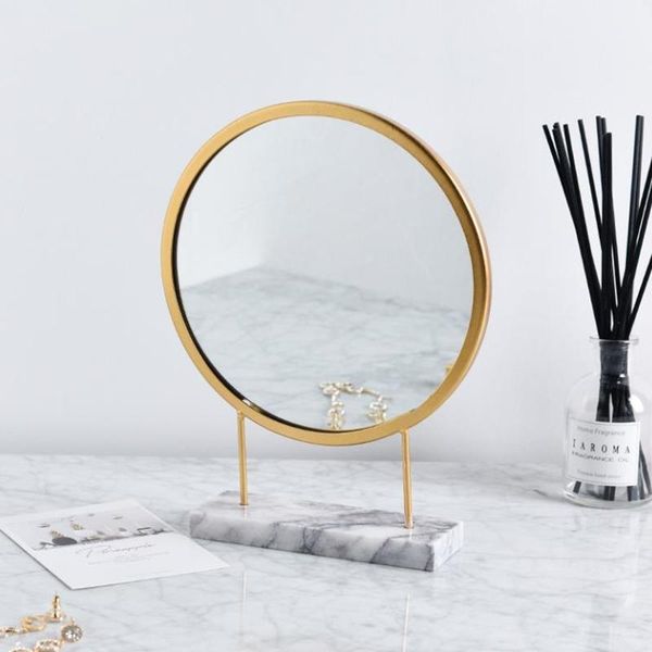 makeup mirror nordic ins marble multifunction round iron dressing table bedroom room decoration standing mirrors
makeup mirror nordic ins marble multifunction round iron dressing table bedroom room decoration standing mirrors