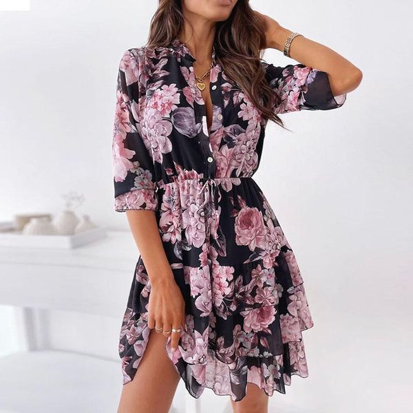 casual dresses women spring cascading ruffles flower print dress boho 2021 office shirt female elegant a line party vestidos, Black;gray
casual dresses women spring cascading ruffles flower print dress boho 2021 office shirt female elegant a line party vestidos, Black;gray