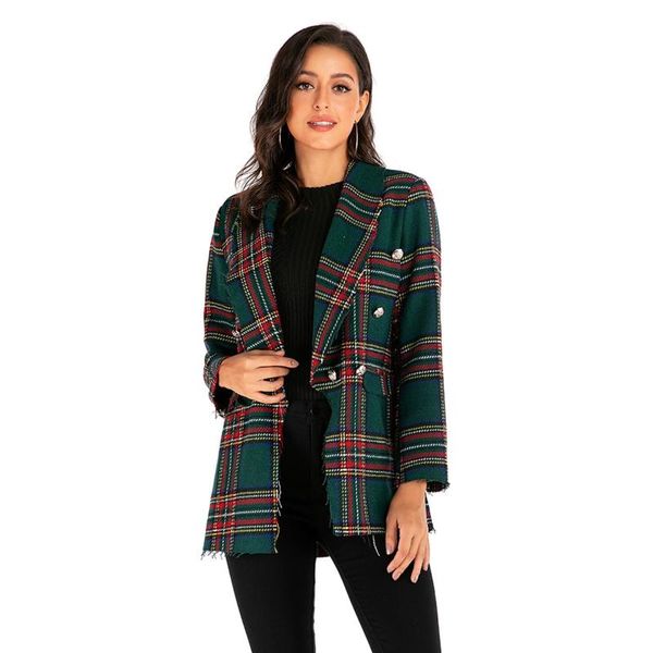 coats jackets women's 2021 autumn winter warm long sleeve thick cotton plaid cardigant outerwear officewear suits & blazers, White;black
coats jackets women's 2021 autumn winter warm long sleeve thick cotton plaid cardigant outerwear officewear suits & blazers, White;black