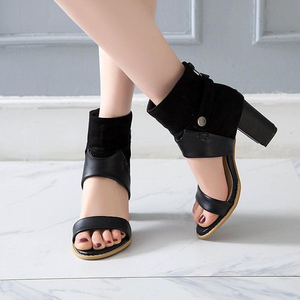 summer women sandals boots high heels platform gladiator ladies shoes open toe buckle strap roman big size, Black
summer women sandals boots high heels platform gladiator ladies shoes open toe buckle strap roman big size, Black