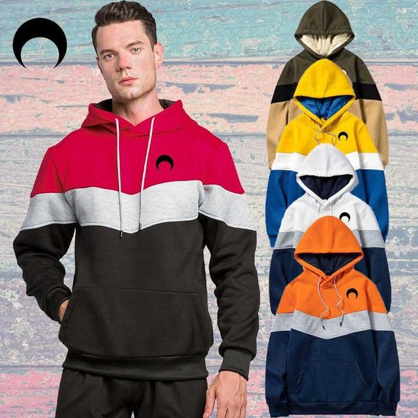men's hoodies & sweatshirts 2021 fashion hoodie color blocking sweatshirt sports jacket pullover, Black
men's hoodies & sweatshirts 2021 fashion hoodie color blocking sweatshirt sports jacket pullover, Black